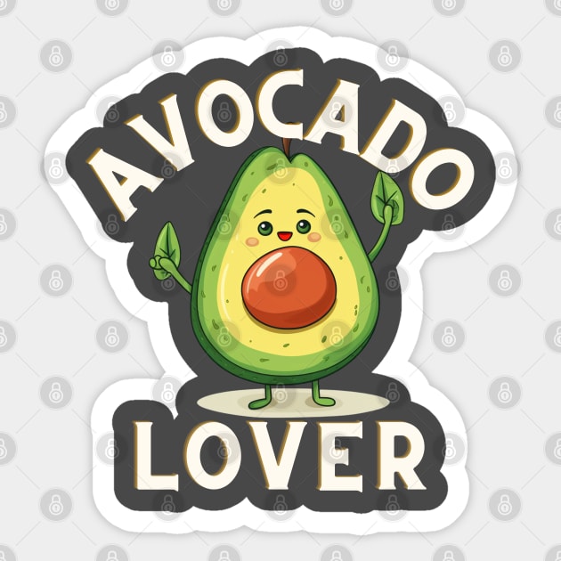 Avocado Lover Sticker by NatashaCuteShop